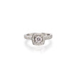 18ct White Gold Diamond Halo Ring