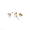 9ct Yellow Gold Diamond Stud Earrings