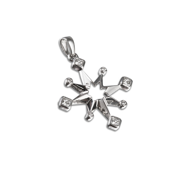 18ct White Gold Shimansky Star Pendant