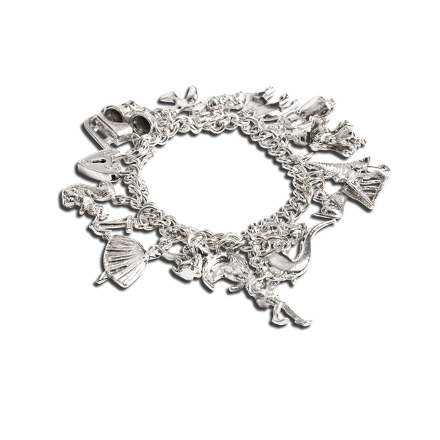 Silver Antique Charm Bracelet