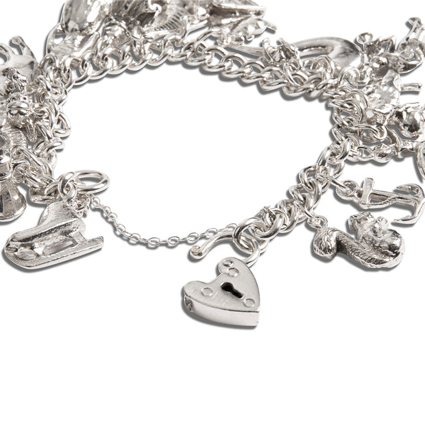 Silver Antique Charm Bracelet