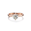 18ct rose gold heart shaped diamond solitaire ring South Africa