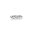 Platinum Full Diamond Eternity Ring on white background