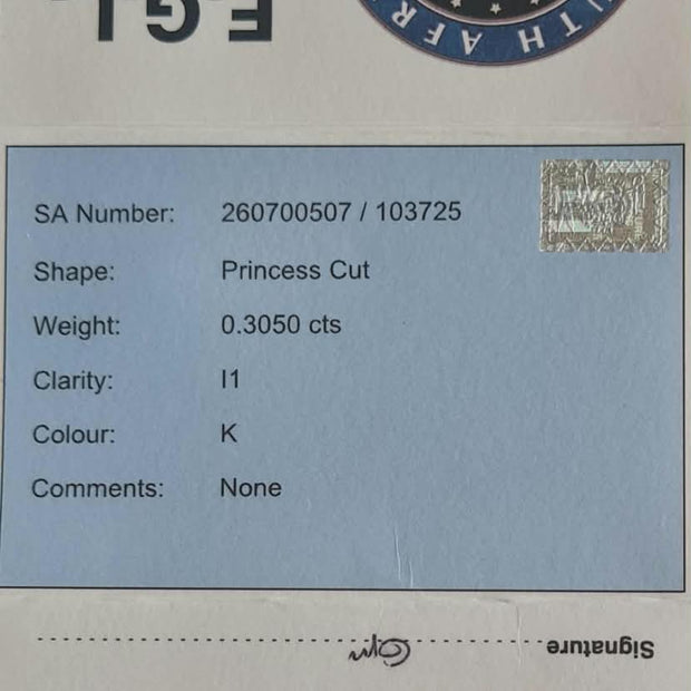A diamond color report card for a South African E.G.L.