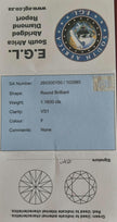 Round Brilliant Cut Diamond 1.1600cts VS1 F EGL Grading Report