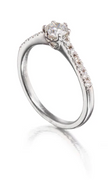 Browns 18ct White Gold Queen of My Heart Diamond Ring