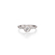 Shimansky 18ct White Gold Diamond Halo Ring on white background
