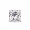 A single princess-cut radiant diamond shown in a clean studio shot against a solid white background.