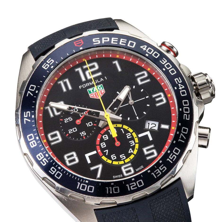 TAG Heuer Formula 1 Chronograph x Red Bull Racing Quartz, 43 mm, Steel Pre-Owned, Front