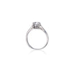 Vintage Platinum Diamond Solitaire Ring side view