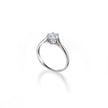 Vintage Platinum Diamond Solitaire Ring top view