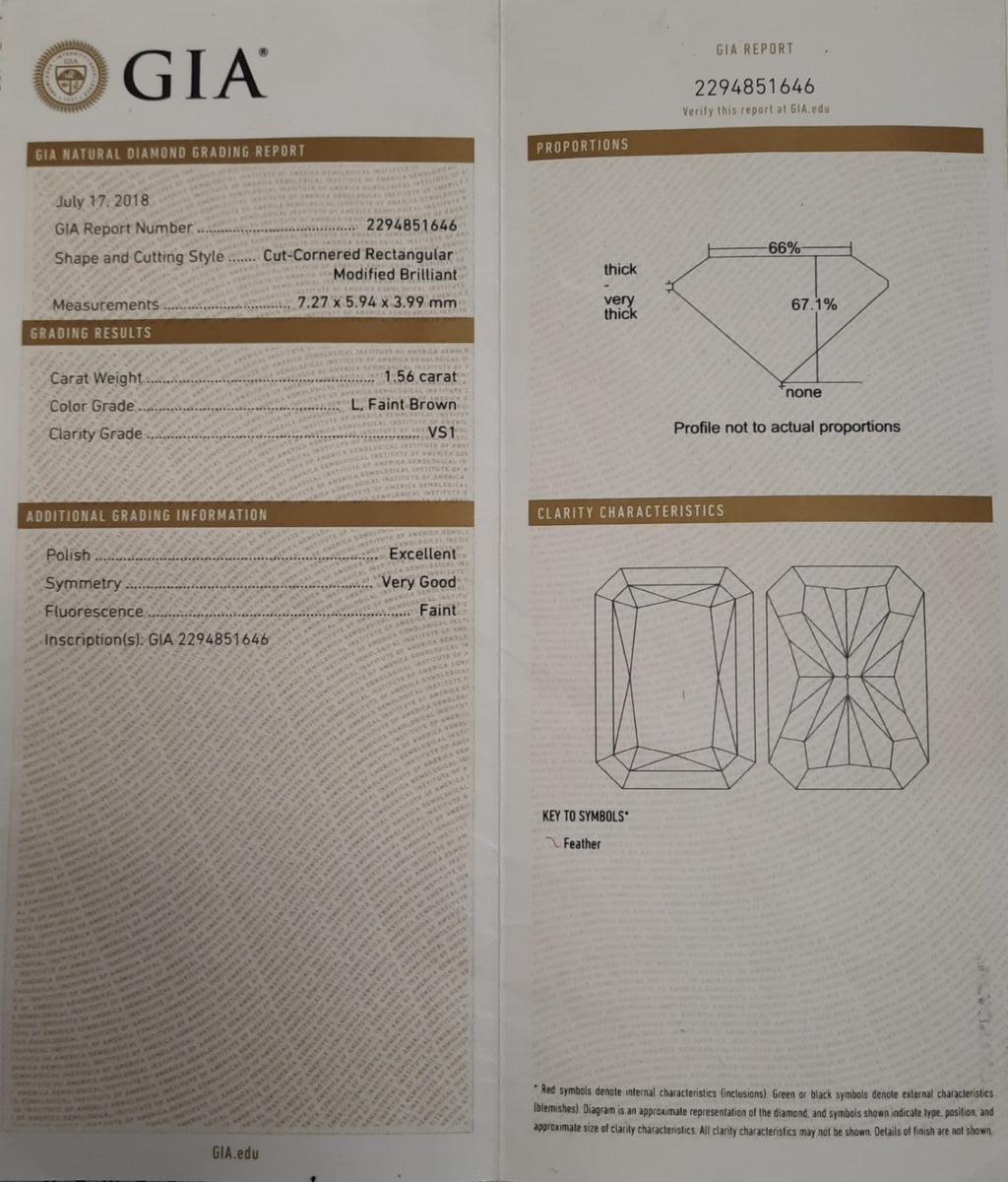 Cut Cornered Rectangular Modified Brilliant Cut Diamond Miller Gold Co