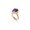 Browns 18ct Yellow Gold Pear Cut Amethyst Ring