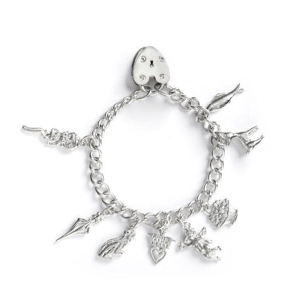 Vintage Sterling Silver Charm Bracelet