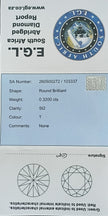 Round Brilliant Cut Diamond 0.3200cts SI2 T