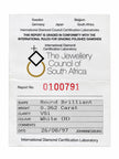 Round Brilliant Cut Diamond 0.362cts VS1 H