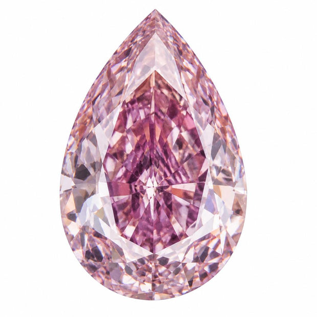 Pear Shape Diamond 0.2040cts I3 Fancy Purplish Pink