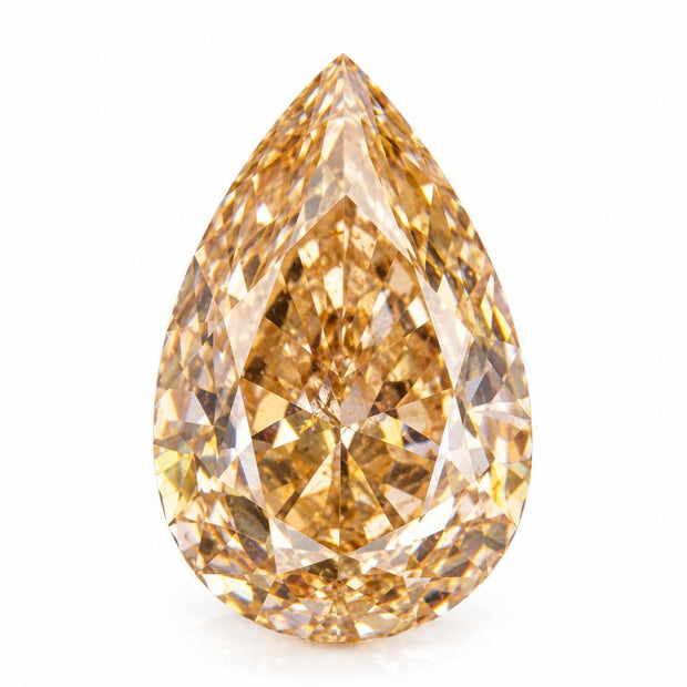 Pear Shape Diamond 0.1500cts SI3 Light Fancy Brownish Yellow
