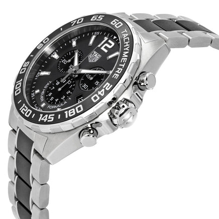 TAG Heuer Formula 1 Chronograph 43mm Anthracite Dial Steel & Ceramic Quartz Watch CAZ1011