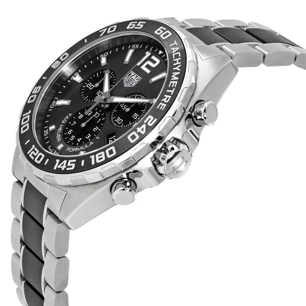 TAG Heuer Formula 1 Chronograph 43mm Anthracite Dial Steel & Ceramic Quartz Watch CAZ1011