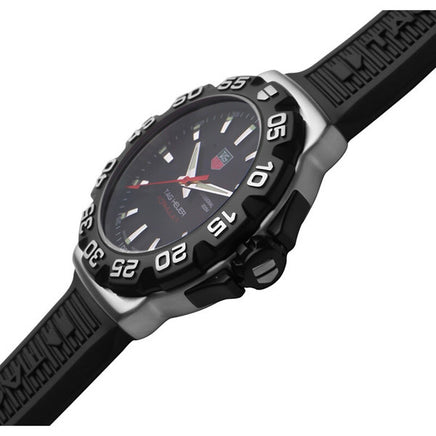 TAG Heuer Formula 1 Professional 200M WAH1110 Black Dial Quartz Watch with Black Rubber Strap