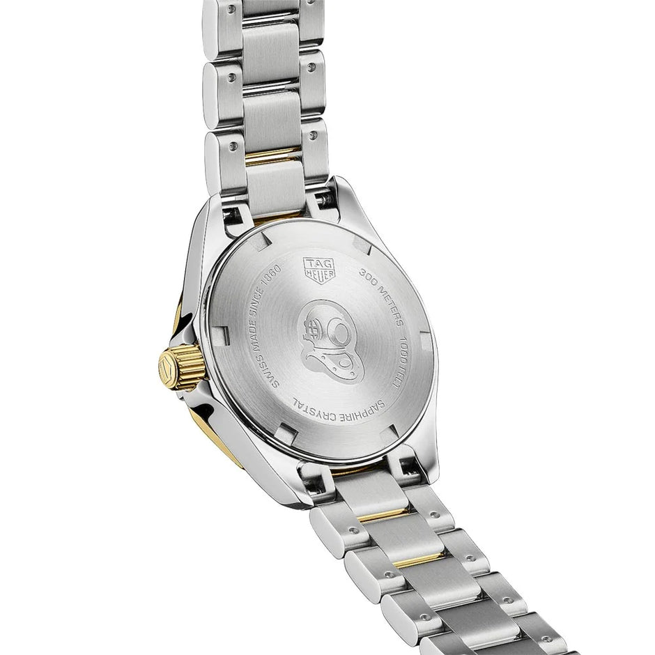 TAG Heuer Aquaracer Ladies 27mm Mother-of-Pearl Dial Two-Tone Quartz Watch WBD1420