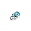 18ct White Gold Topaz Pendant
