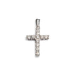 18ct White Gold Diamond Cross