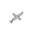 18ct White Gold Diamond Cross