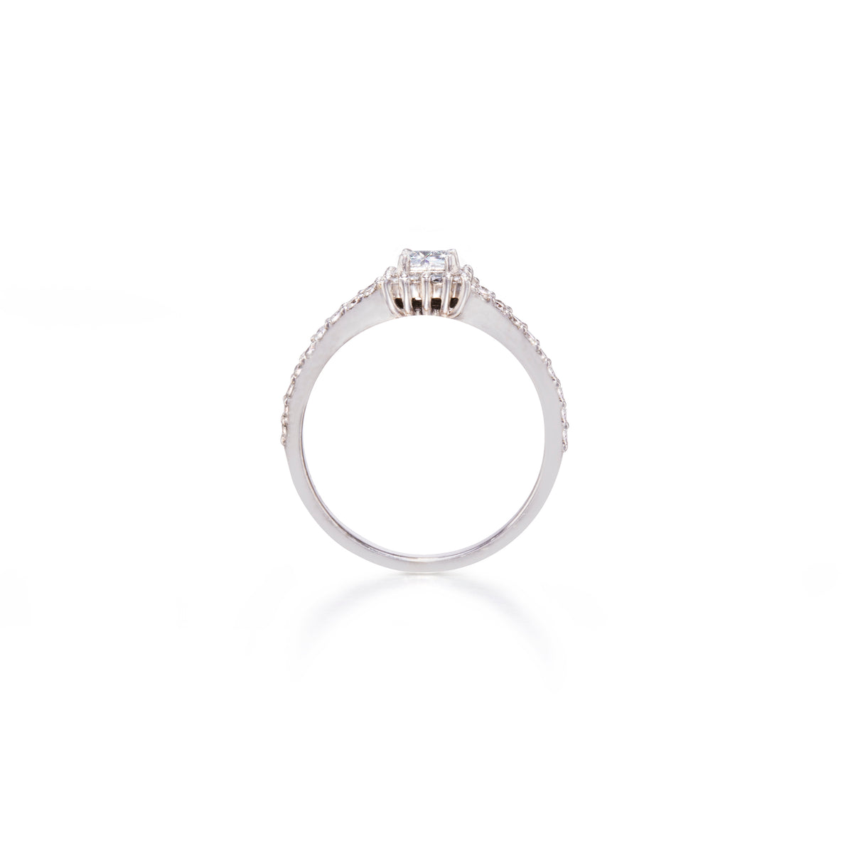 18ct White Gold Bellagio Halo Diamond Ring