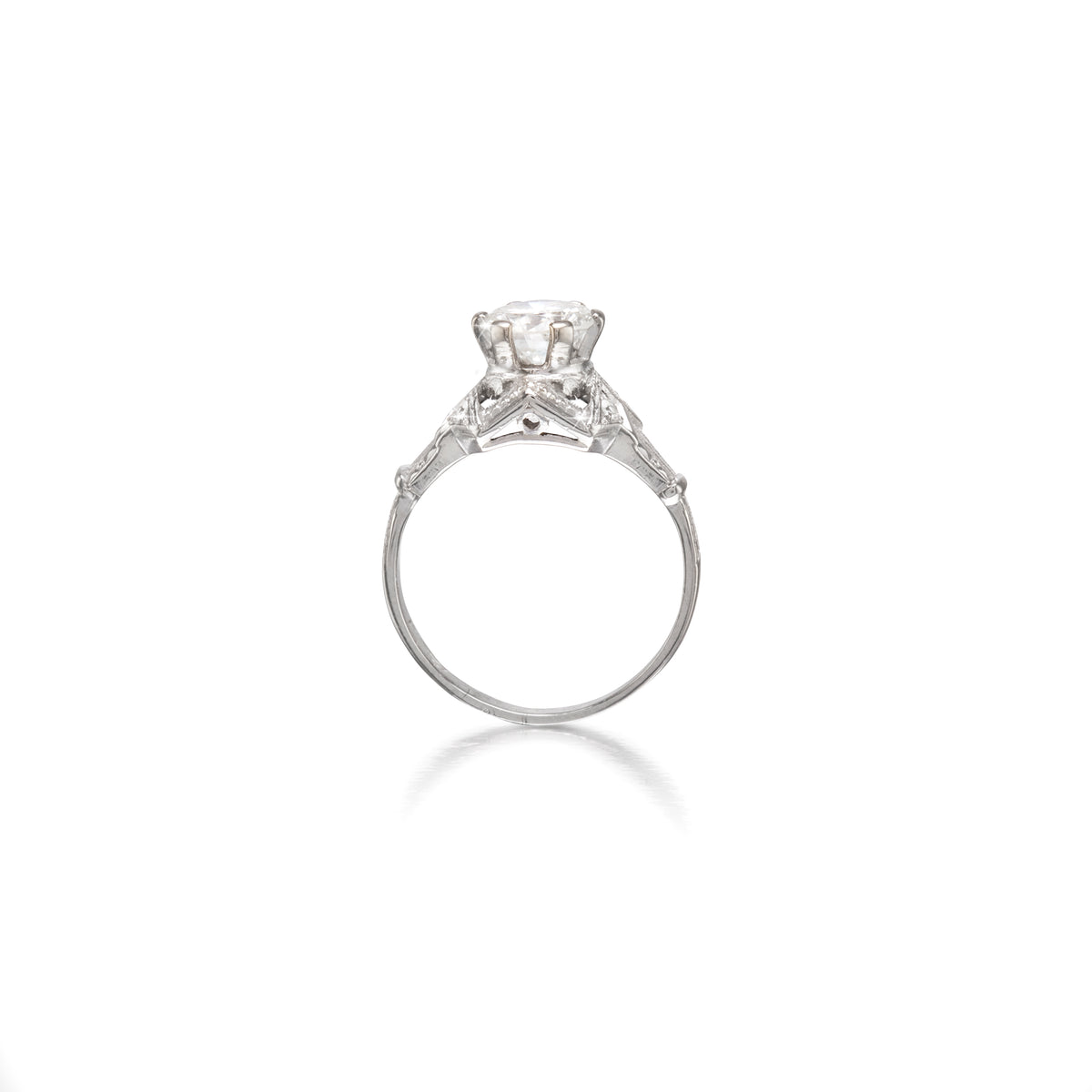 Platinum Art Deco Diamond Ring