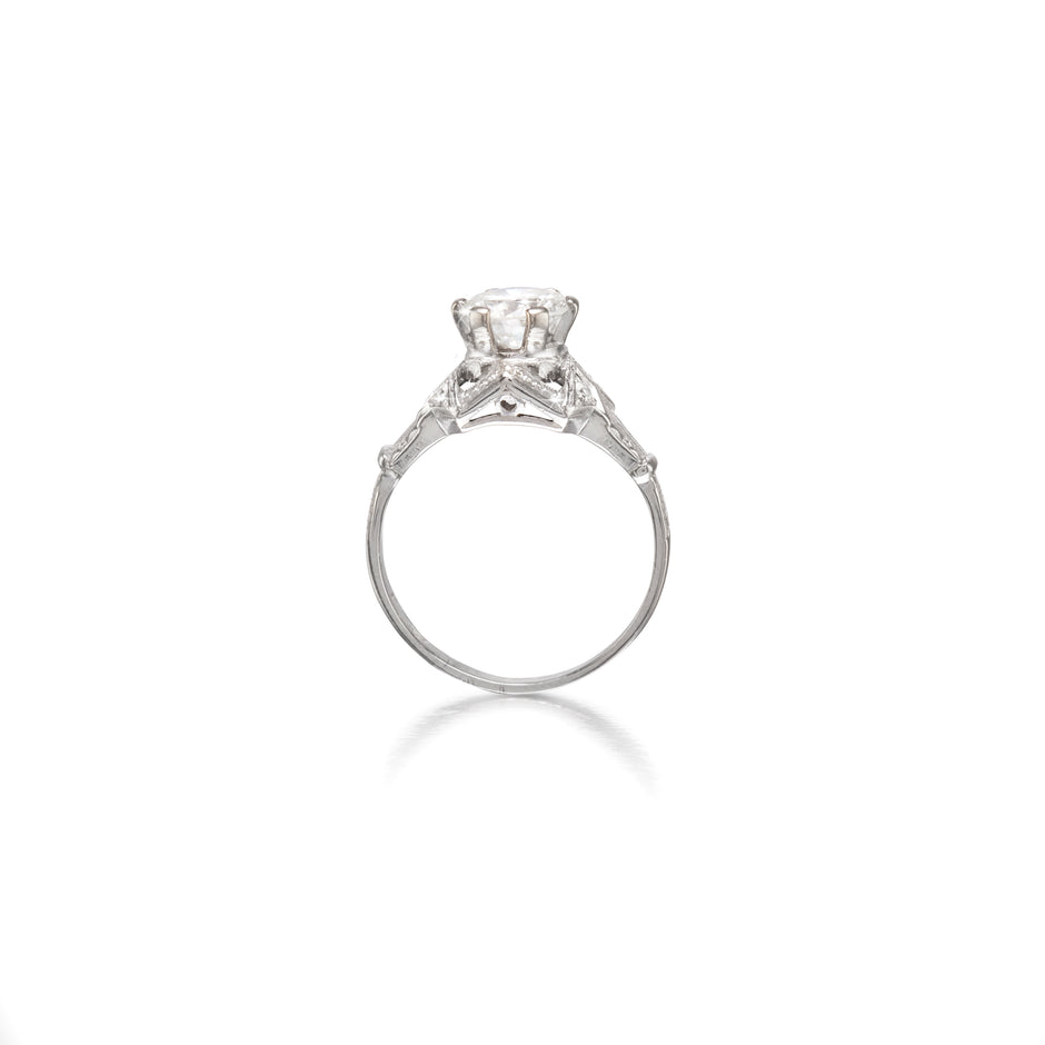 Platinum Art Deco Diamond Ring