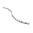 Platinum Double Milgrain Diamond Bracelet
