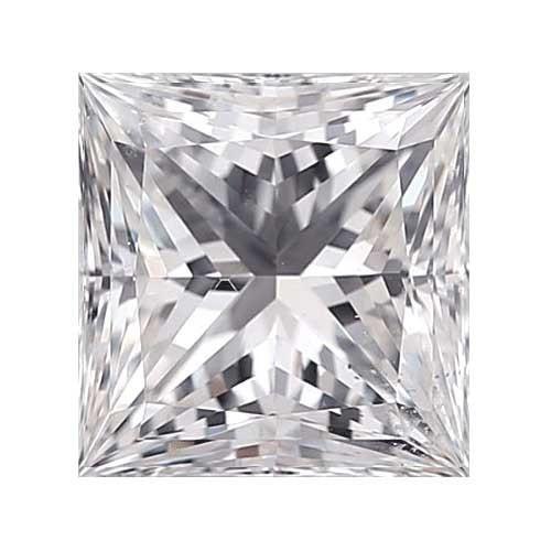 Salt and Pepper Princess Cut Diamond