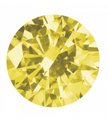 Fancy Yellow Round Brilliant Cut Diamond